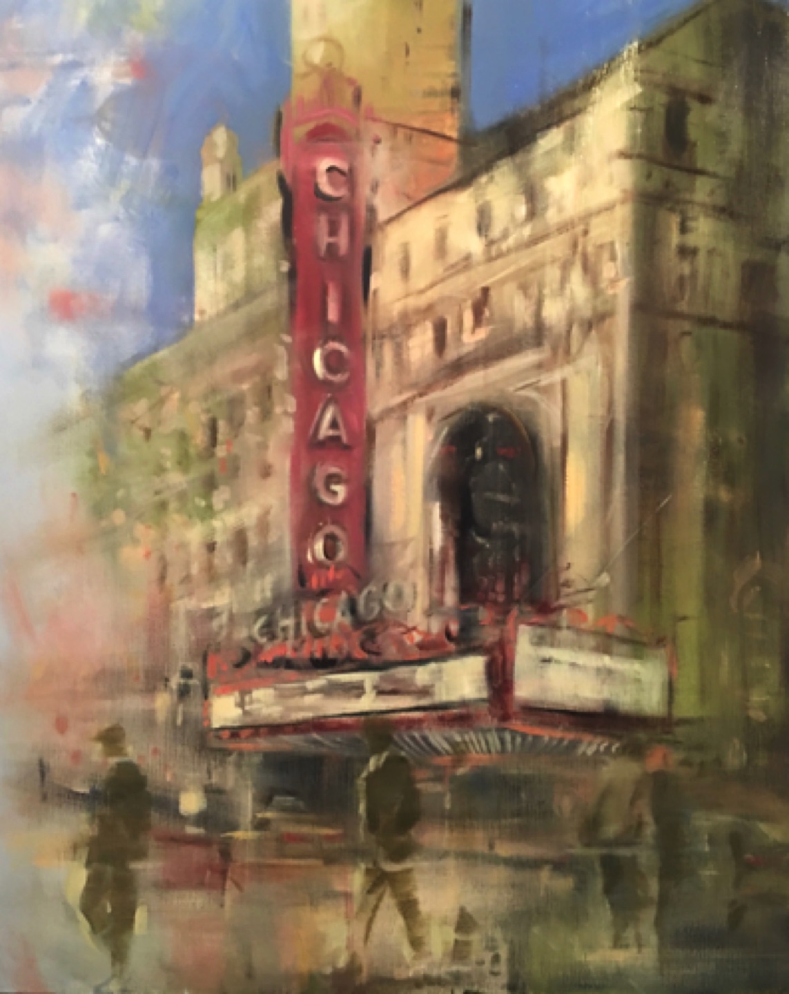 Gregg Chadwick
Chicago Theater
30"x24"oil on linen 2019
Private Collection, Chicago